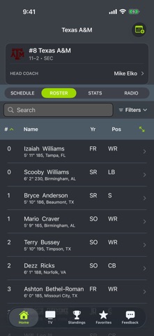 Texas A&M Football Schedules iPhone screenshot