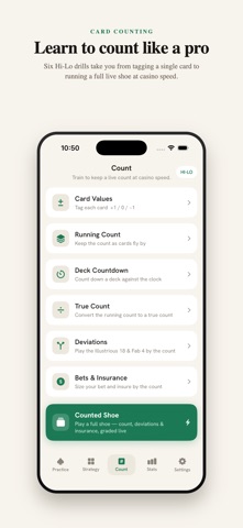 TwentyOne: Blackjack Trainer Screenshot 3 of 6