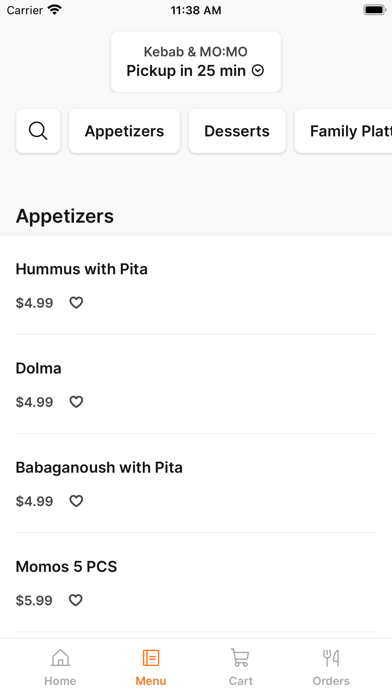Kebab & MOMO iPhone screenshot 2 - Food & Drink app