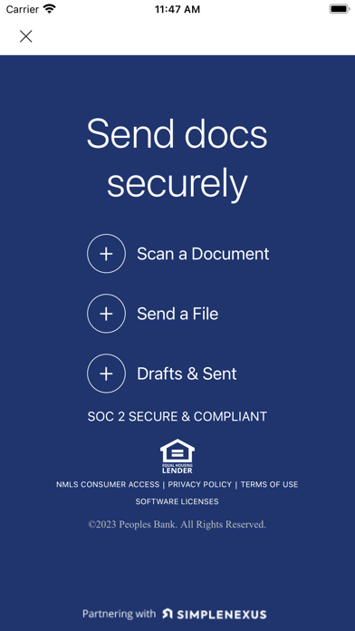 Peoples Bank NC Mortgage Screenshot