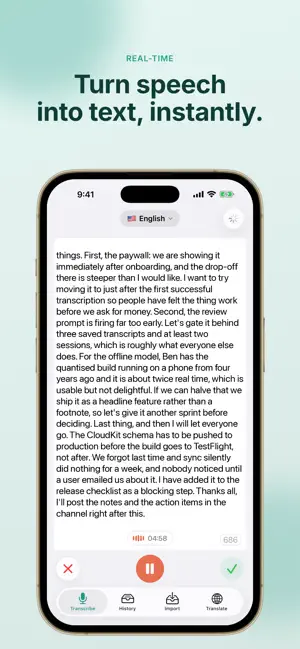 Voice to Text AI Transcriber screenshot 1
