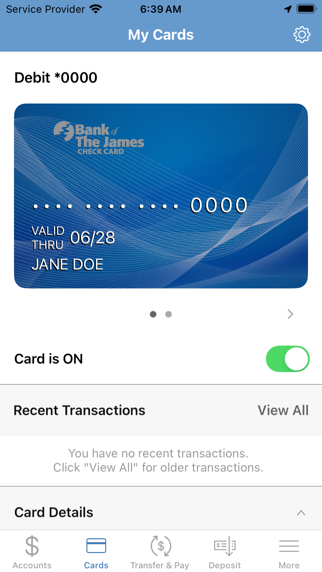 Bank of the James Screenshot