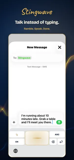 Stingwave: AI Voice Keyboard screenshot 1