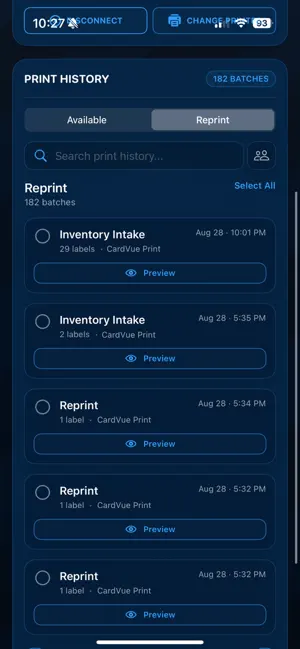 CardVue Print screenshot 3