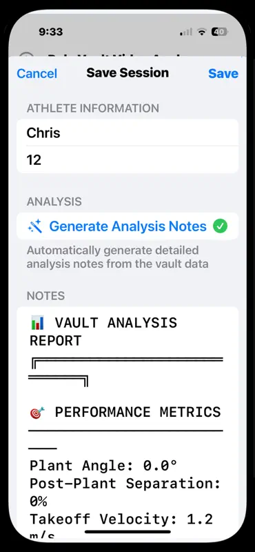 Pole Vault Analyzer screenshot 5 of 6