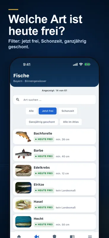 Angelbuch: Schonzeiten & Maße screenshot 5 of 10