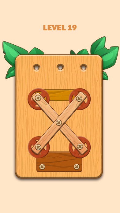 Unscrew Wood Nuts & Bolts Game Screenshot