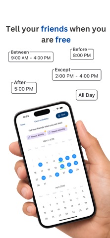 Meet'em: Availability Calendar screenshot