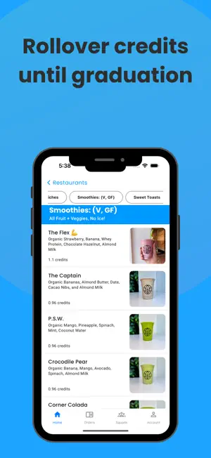 Elevate Meal Plan screenshot 2