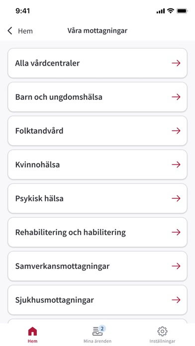 Min vård Region Jönköpings län iPhone screenshot 5