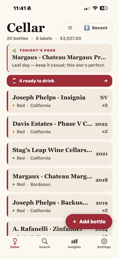 Caveau: Wine Cellar screenshot 1