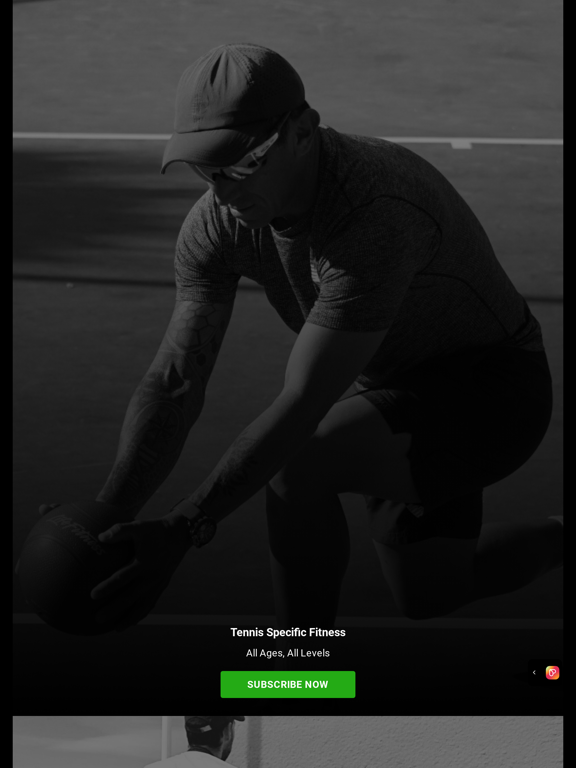 Fitness For Tennis iPad screenshot 1 - Health & Fitness app