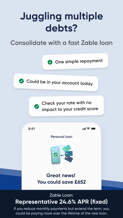 Screenshot 4 von 6 zu Zable - Mobile Finance