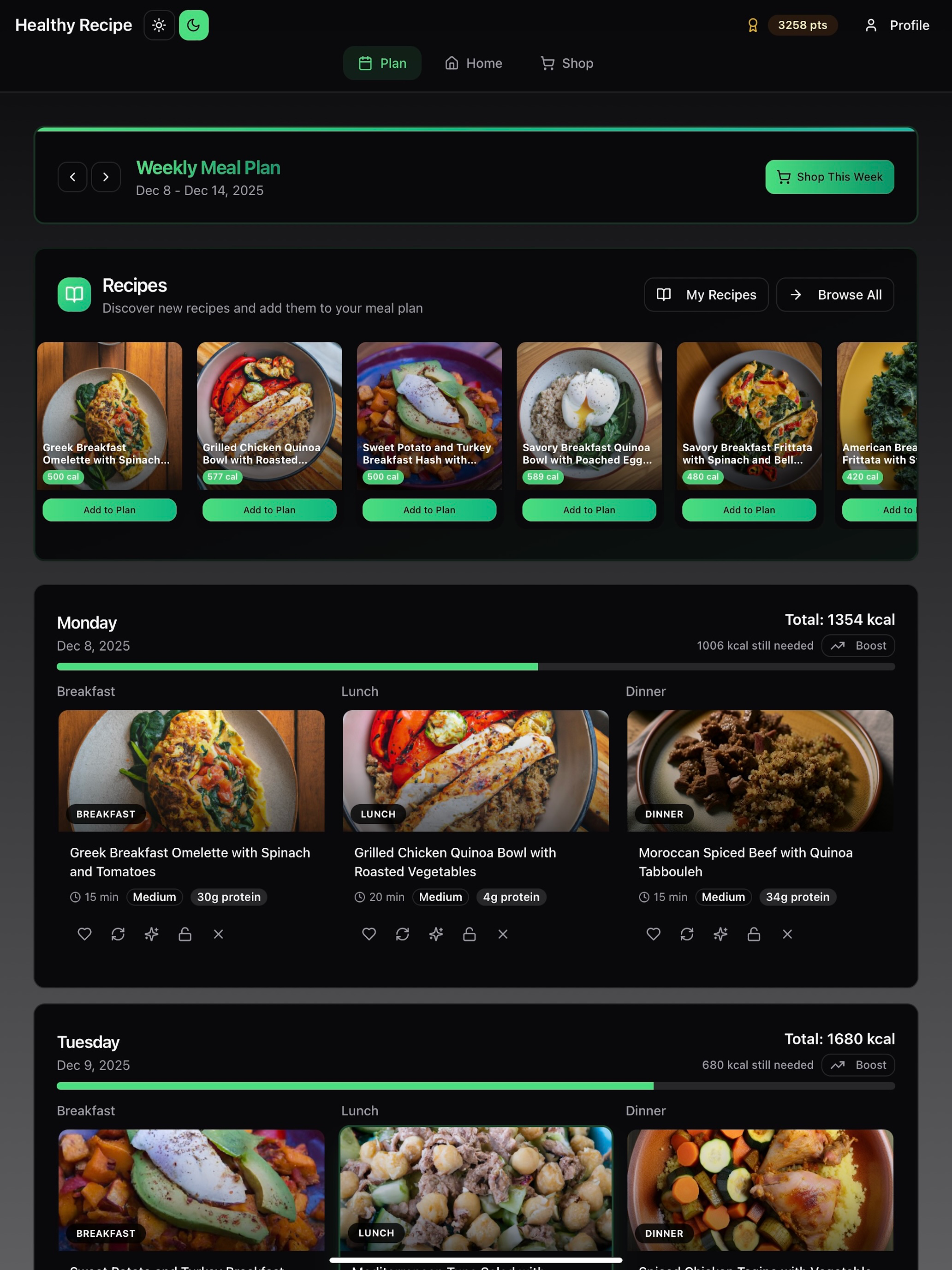Healthy Recipe – AI Meal Plan