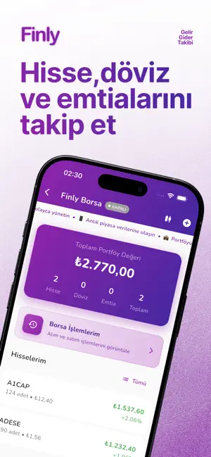 Finly | Gelir-Gider Takibi screenshot 2