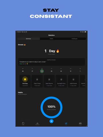 Rhythm - Habit Tracker iPad screenshot