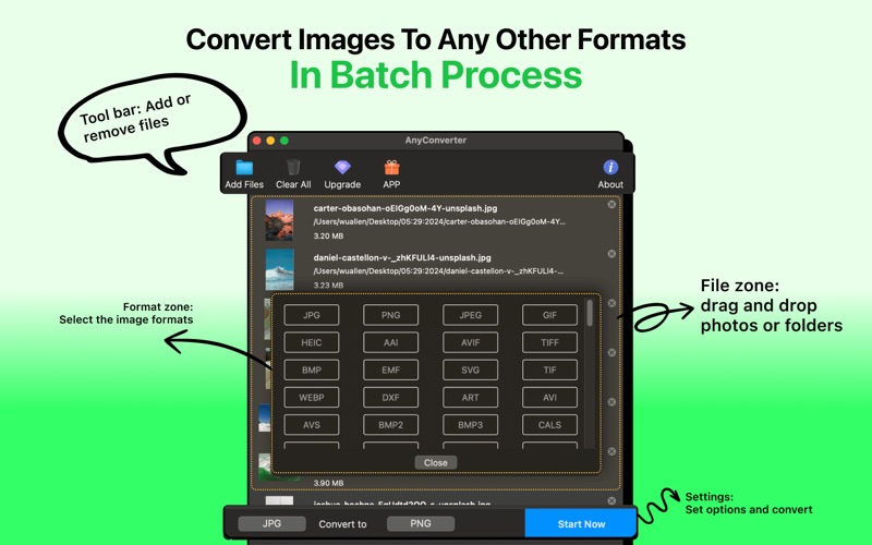 App screenshot