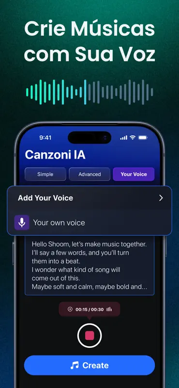 Shoom・Criador de Música com IA screenshot 1 of 7
