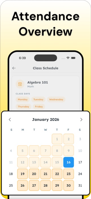 Attendace Tracker - AttendLog Screenshot 4 of 6
