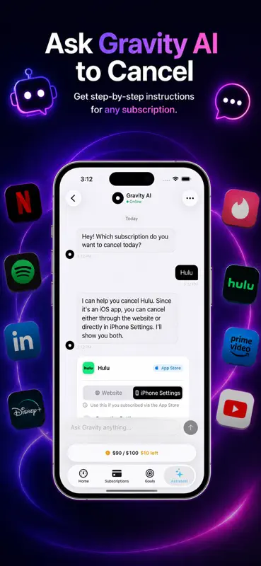 Cancel Subscriptions: Gravity screenshot 5 of 7