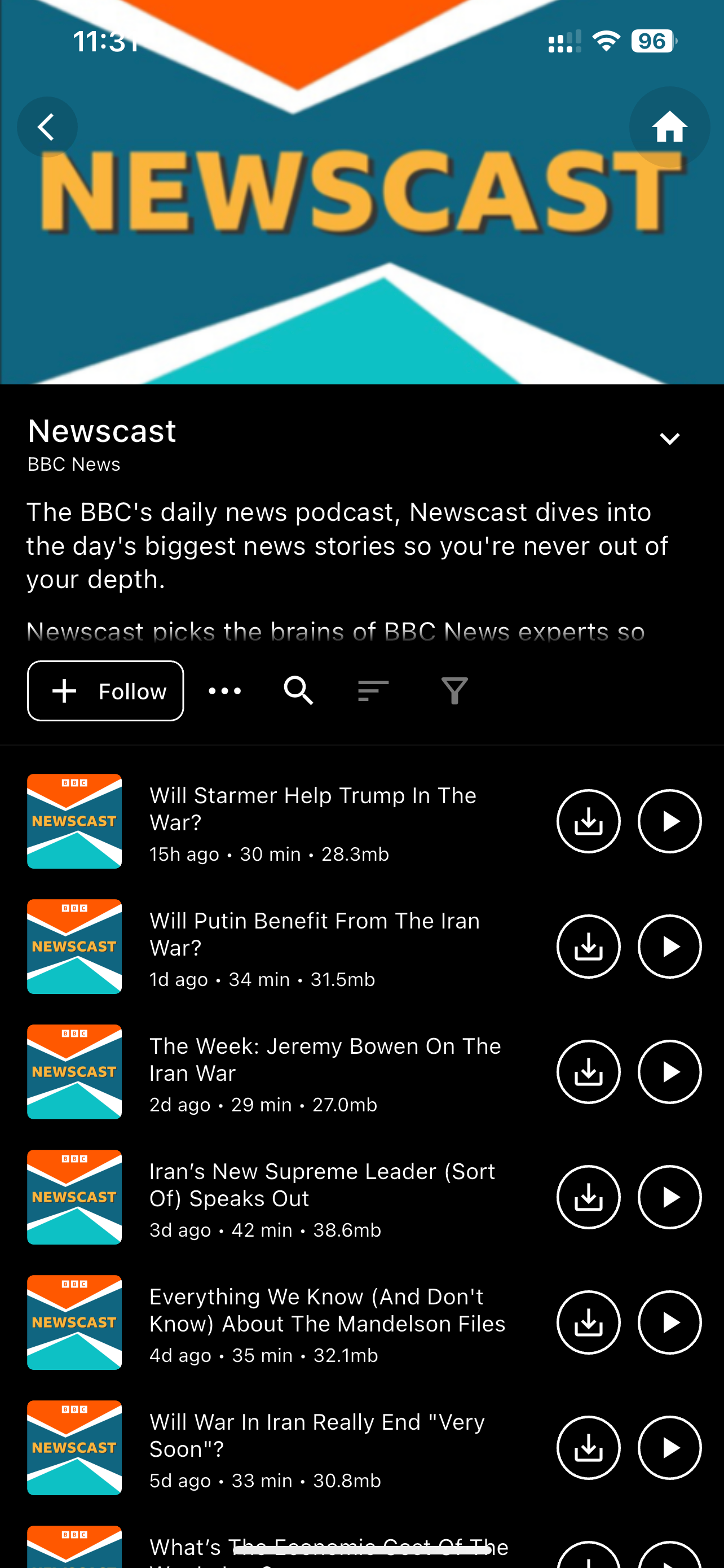 RSS Video Player