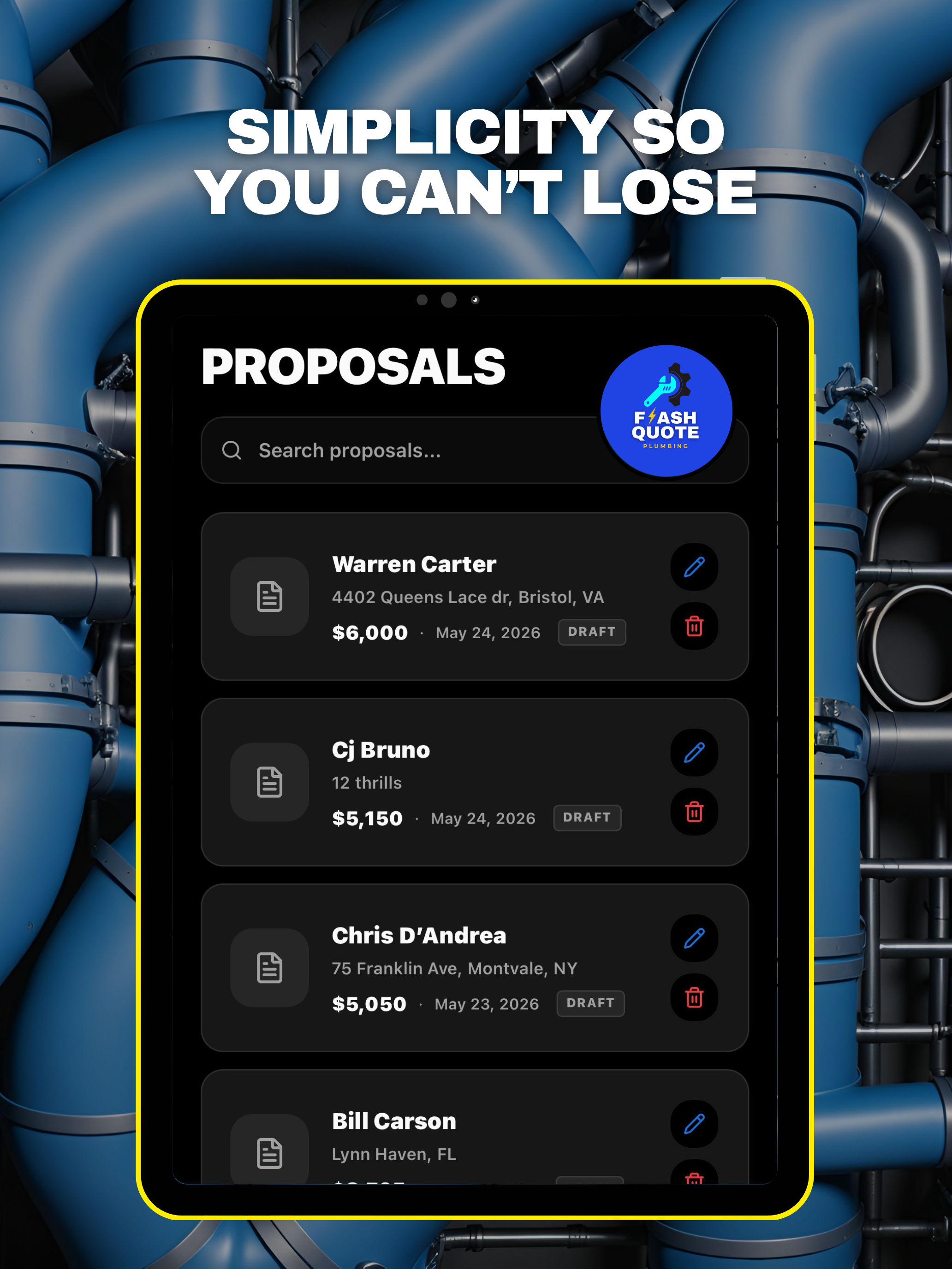 Flash Quote Plumbing screenshot 14
