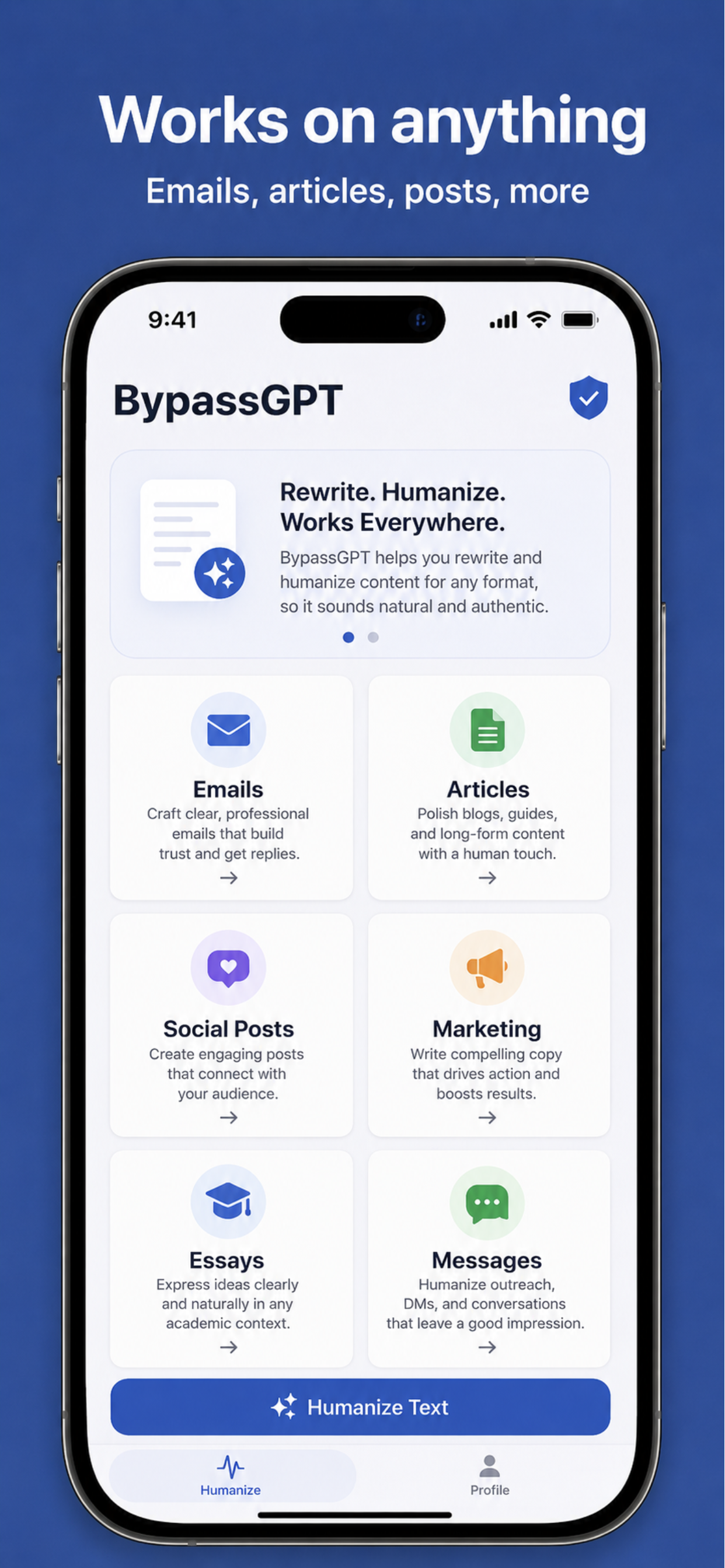 BypassGPT: AI Humanizer Pro