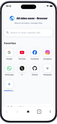All video saver - Browser Screenshot 1 of 4