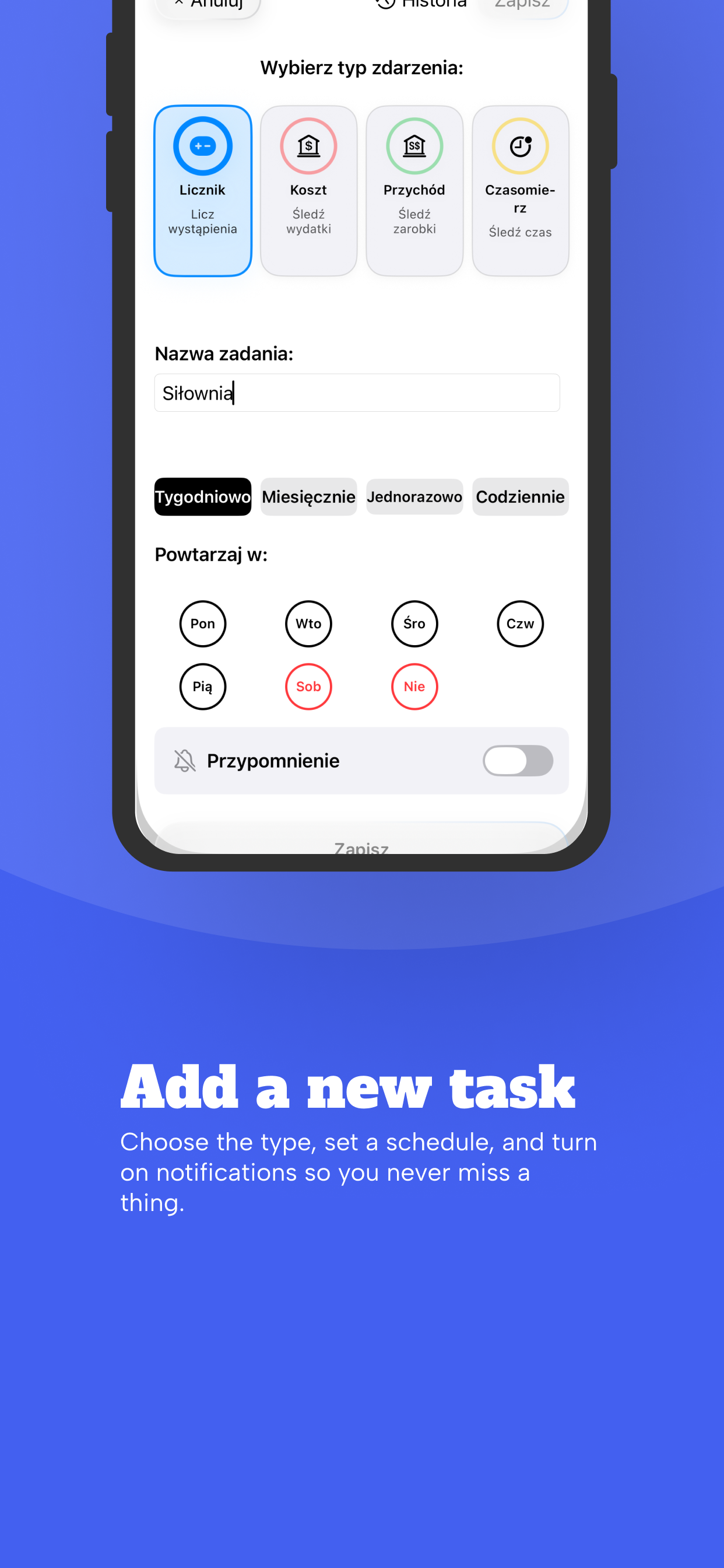 TaskLedger screenshot 2