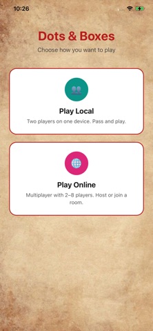 DotsBoxes screenshot