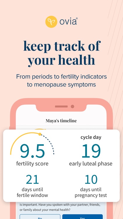 Ovia Cycle & Pregnancy Tracker screenshot-0