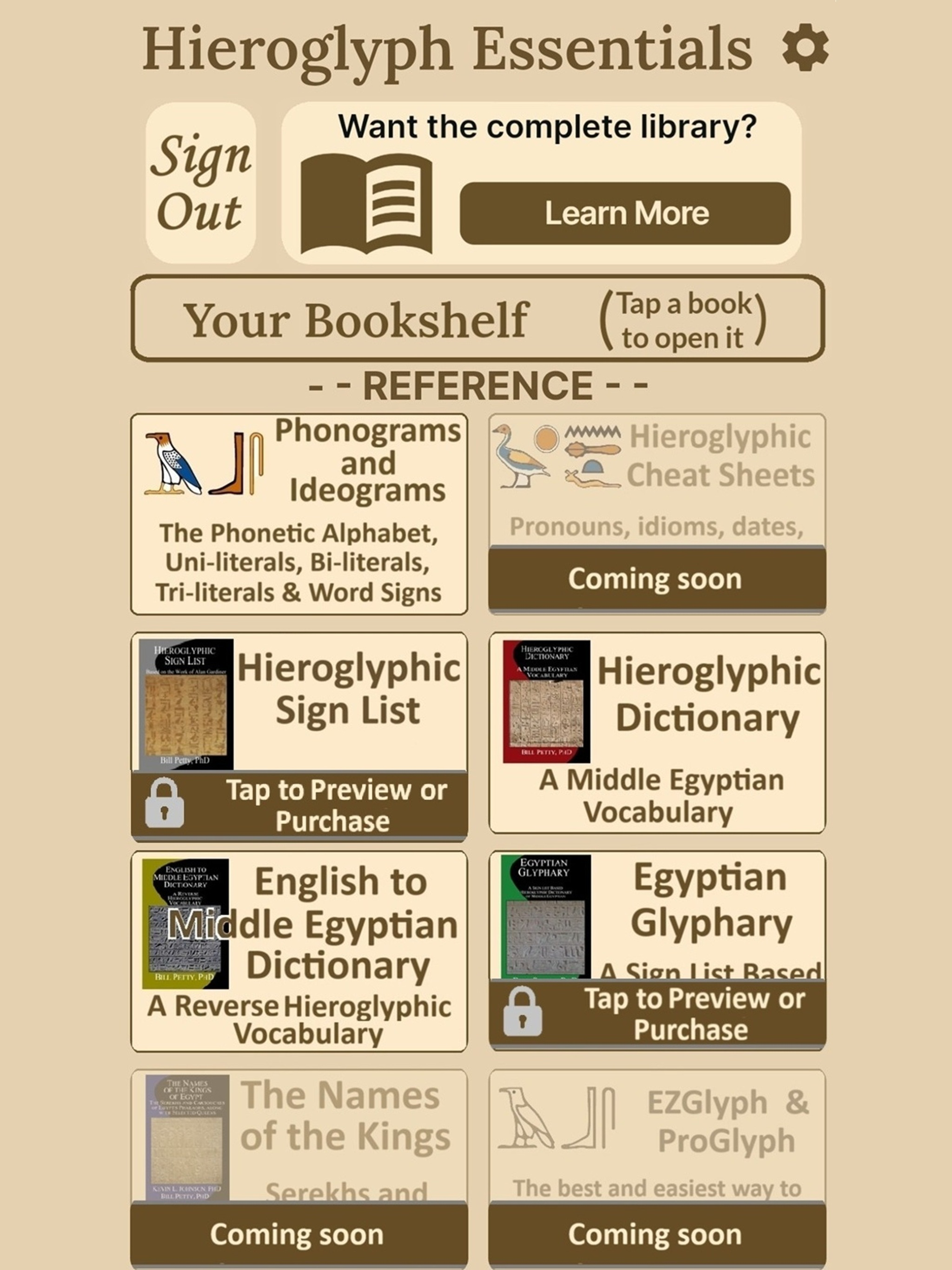 Hierolgyphs