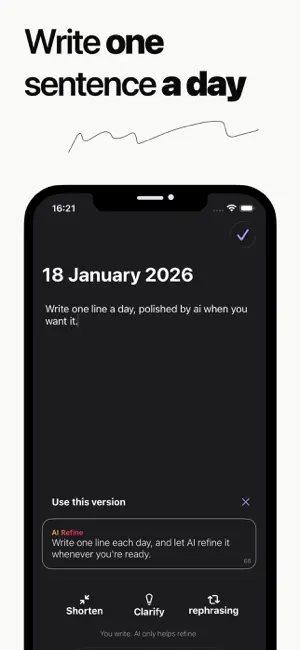 OneLine: Daily Journaling screenshot 2