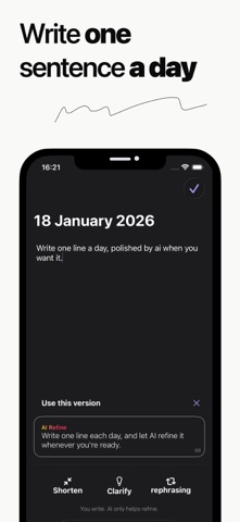 OneLine: Daily Journaling Screenshot 2 of 5