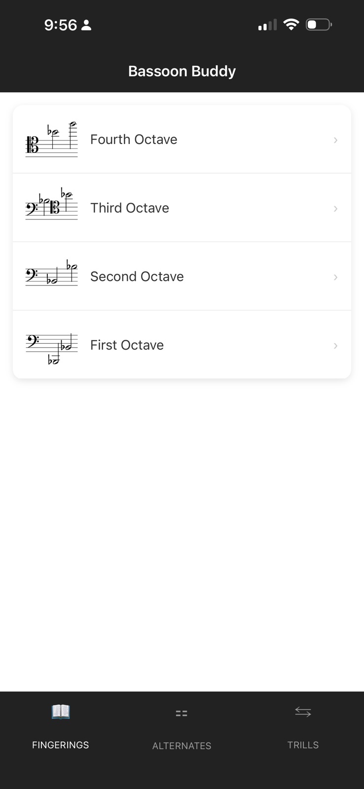 Bassoon Buddy iphone screenshot 1