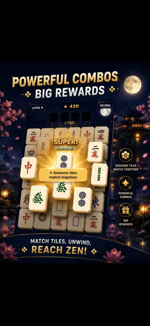 Luna Tiles: Mahjong screenshot 3