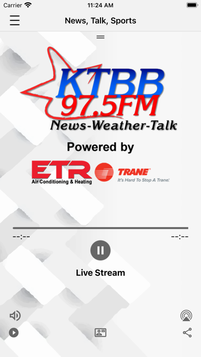 KTBB Radio Screenshot