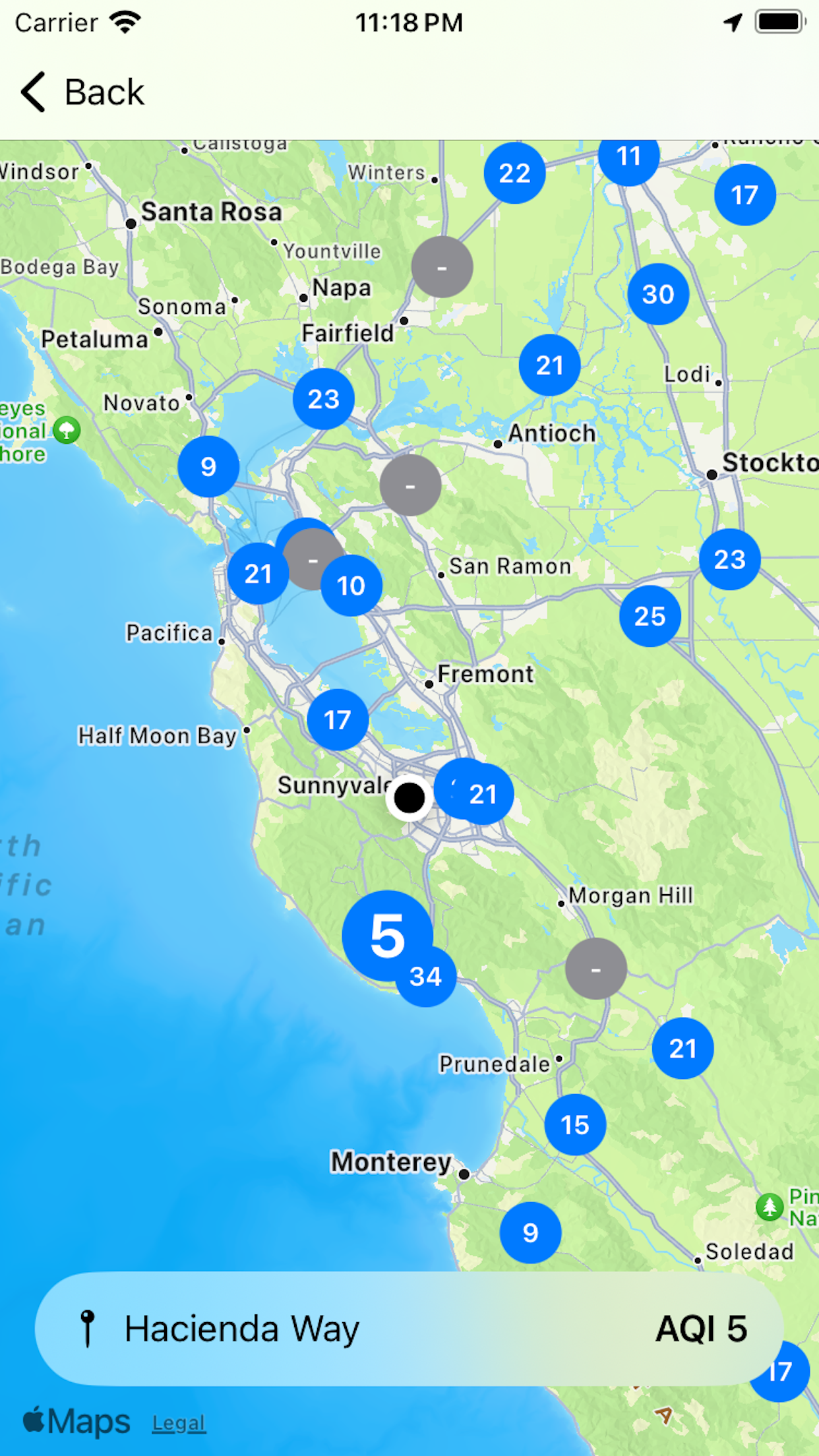 Dusty - PM2.5, PM10