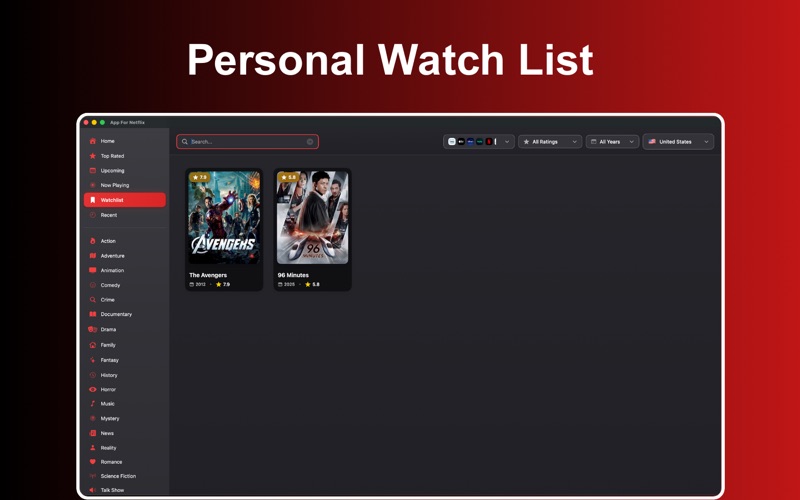 Screenshot #3 pour App For Netflix.