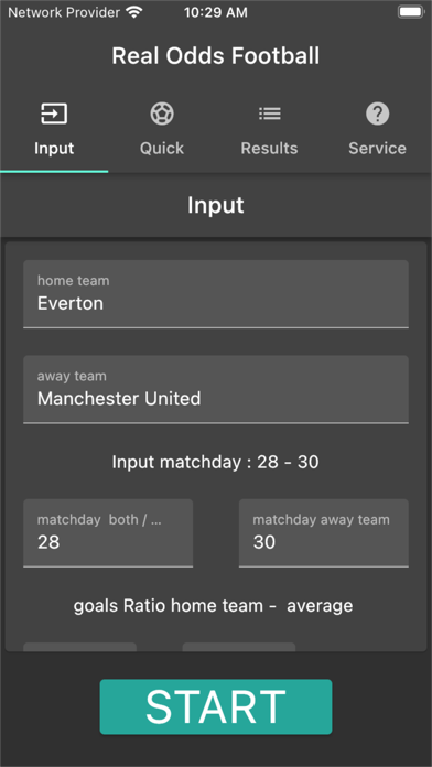 Real Odds Football Screenshot