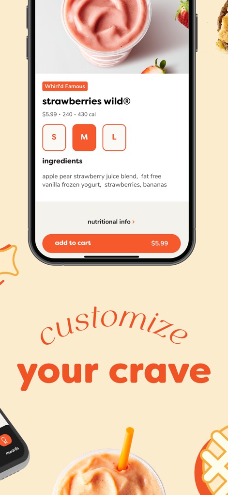 Jamba - This tool enables precise customization of items, like adjusting smoothie sizes, and offers detailed ingredient lists for informed decisions.
