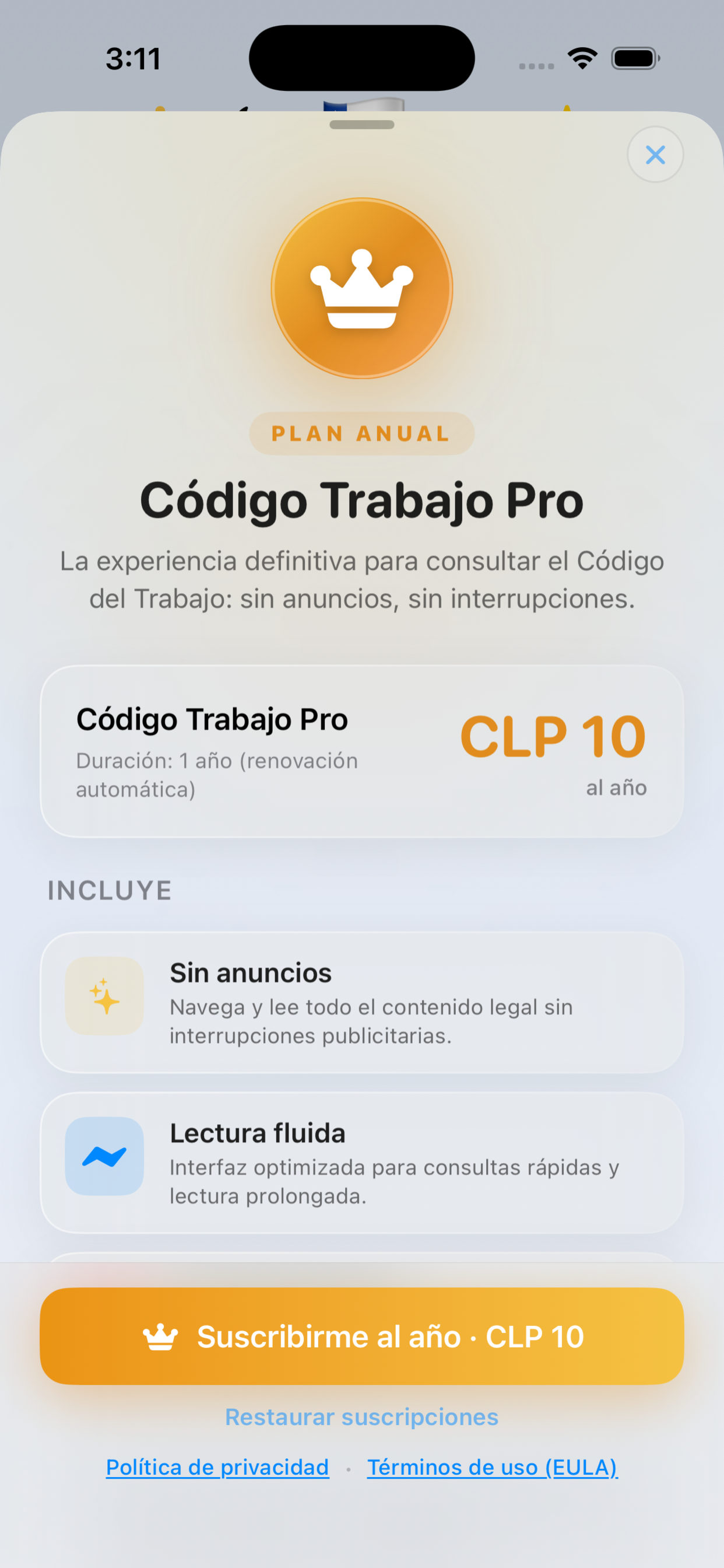 Código Trabajo de Chile screenshot 2