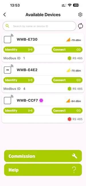 W-Modbus screenshot 2