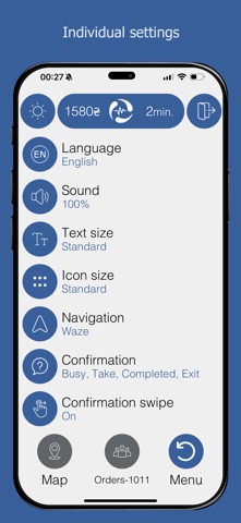 RegSat iPhone screenshot