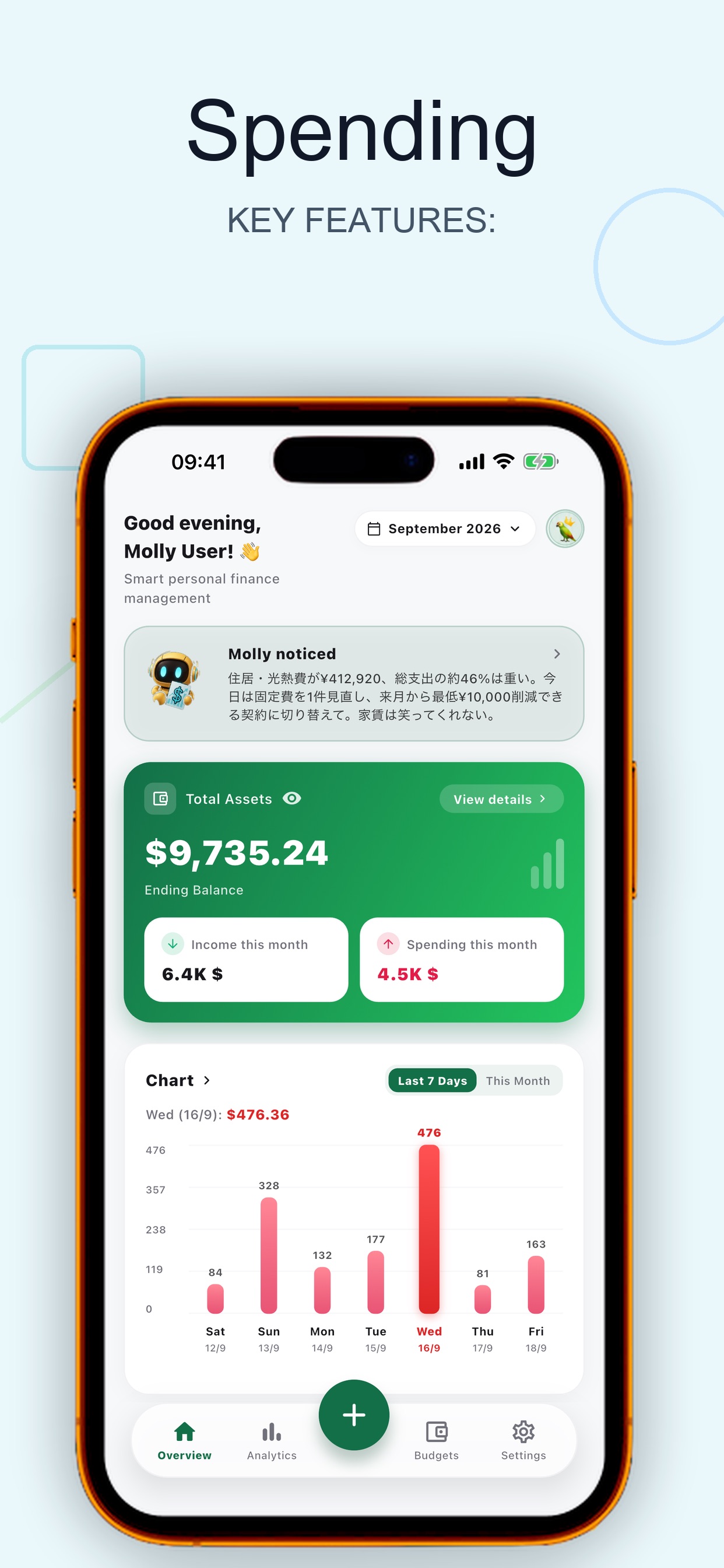 Screenshot 3 of Bolly: Gestione Spese AI