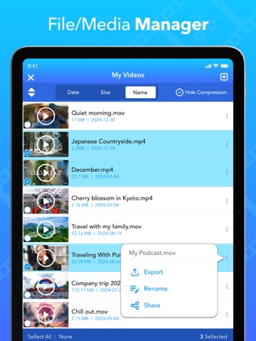 Video Compress - Shrink Resize iPad screenshot
