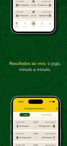 FC Paços de Ferreira iPhone screenshot
