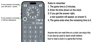 Clock quiz, What time? Screenshot 4 of 5