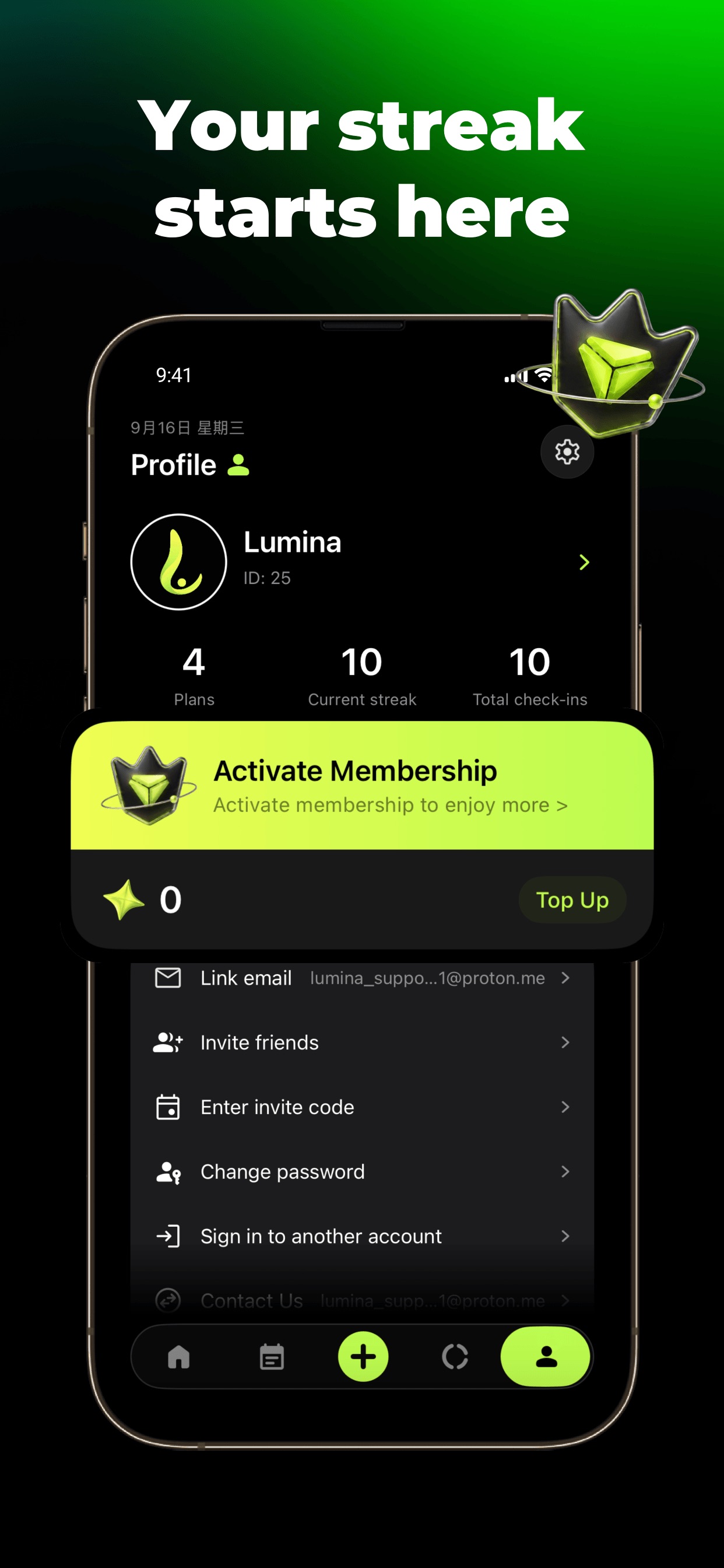 Screenshot 3 of Lumina - Discipline Check-in