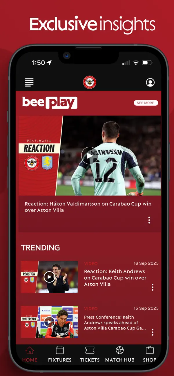 Screenshot #3 pour Brentford FC Official